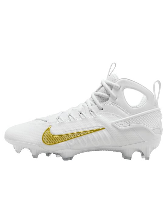 Nike Huarache 9 Elite LAX – Men`s Football Cleats White Gold FD0088-100 NEW main image 10
